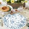 Paper Placemats Disposable 50 Pack Blue Floral Place Mats 13.7 Inch Chinoiserie Round Table Mats for Dinner Table Setting Birthday Wedding Party Supplies (Chinoiserie)